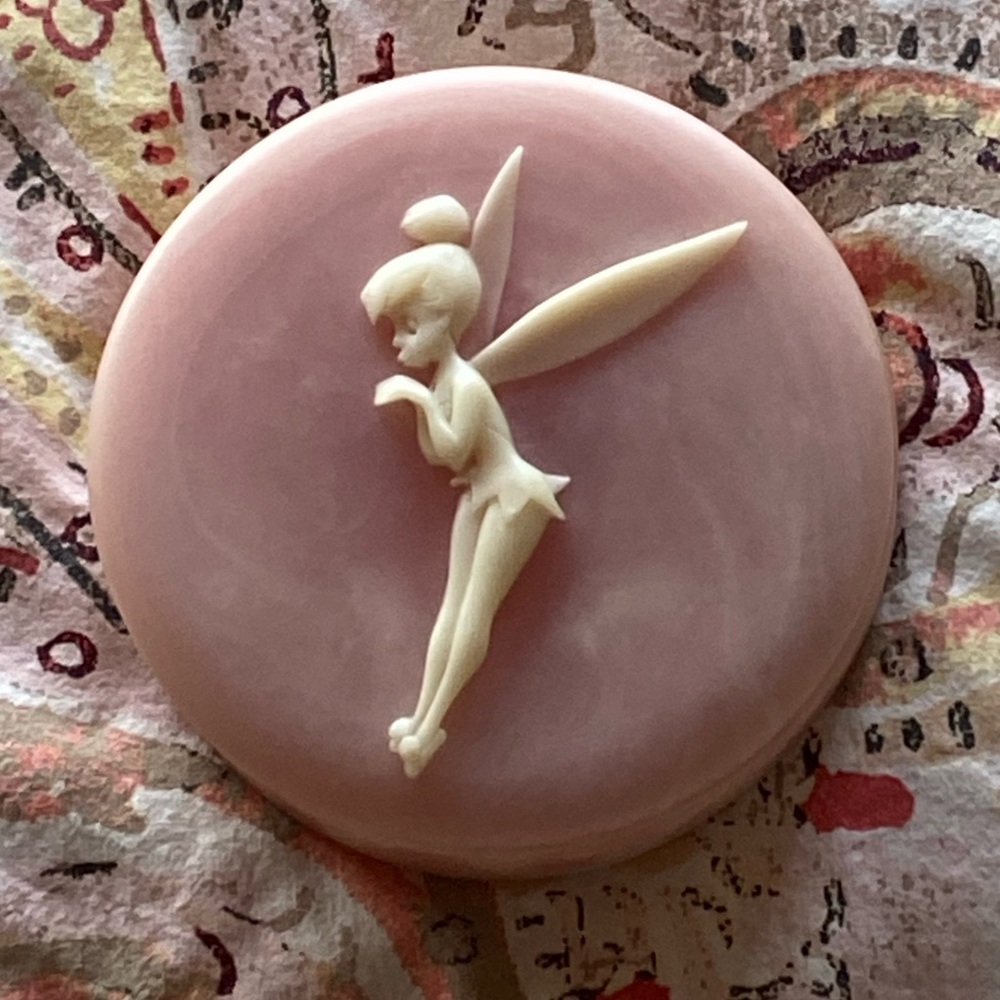 Disney Pink and Cream Tinker Bell Decorative Accent Excellent Condition - Picture 5 of 12